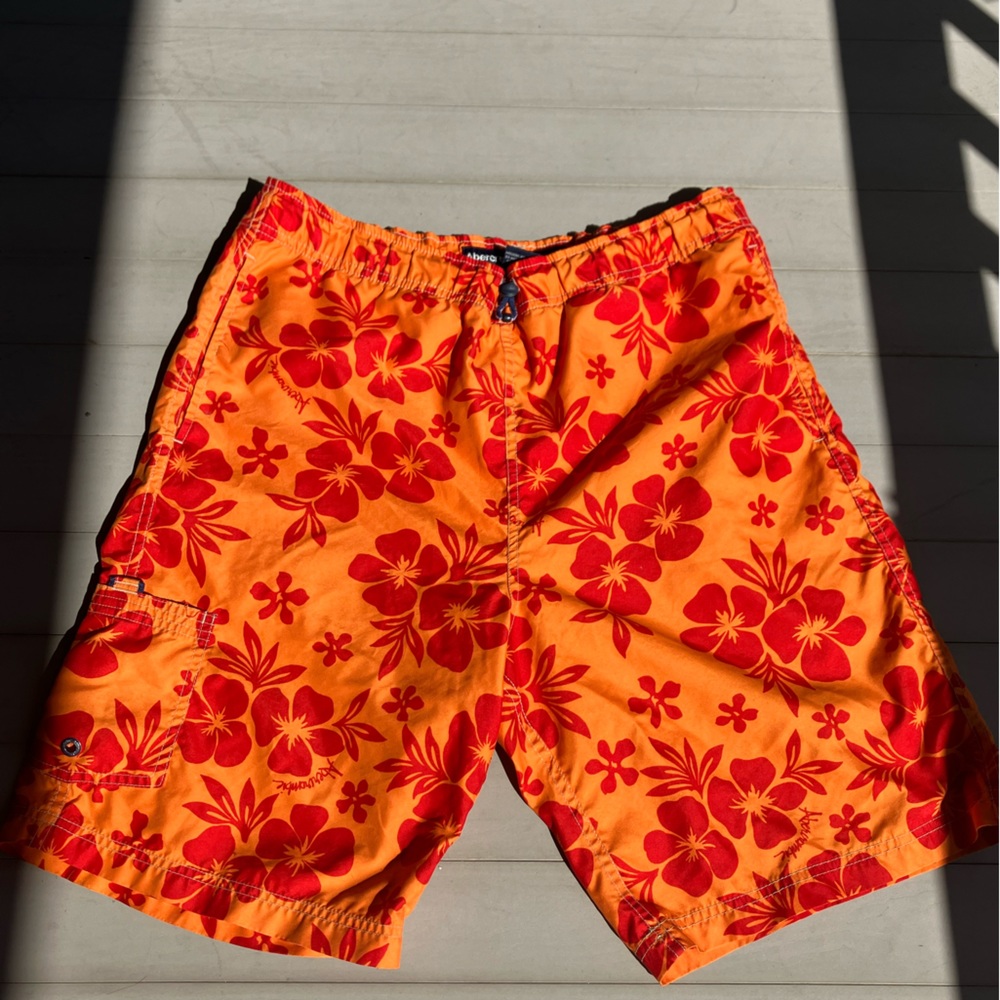 Vintage Abercrombie & Fitch Swim Shorts Hawaiian Medium